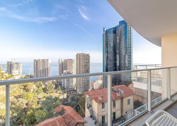 Superb New 2-Room Apartment -Parking Border Monac